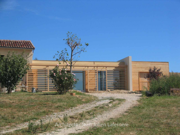 Architecture bois pour maison à Tassin-La-Demi-Lune  